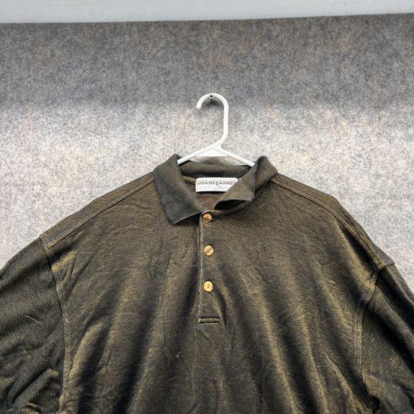 Jhanes Barnes Polo Shirt Men Extra Large Adult Green Outdoors Rayon Vintage XL - Picture 2 of 13